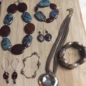 Brown jewelry bundle